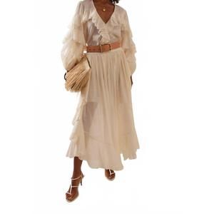 NEW ZIMMERMANN acacia ruffle blouse in tea